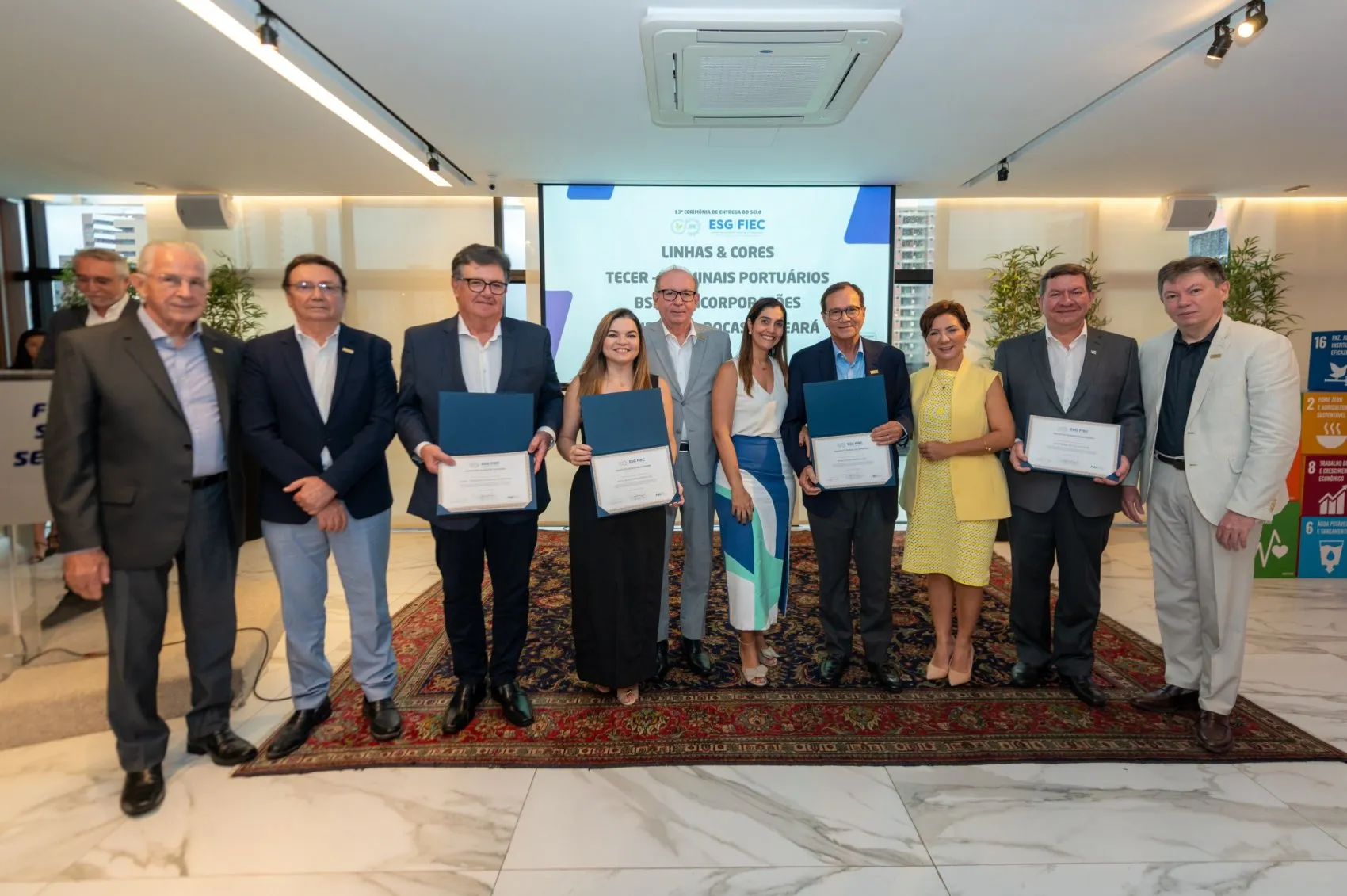 13ª edição do Selo ESG-FIEC reconhece empresas BSPAR Incorporações, Companhia Docas do Ceará, TECER Terminais Portuários e Linhas & Cores