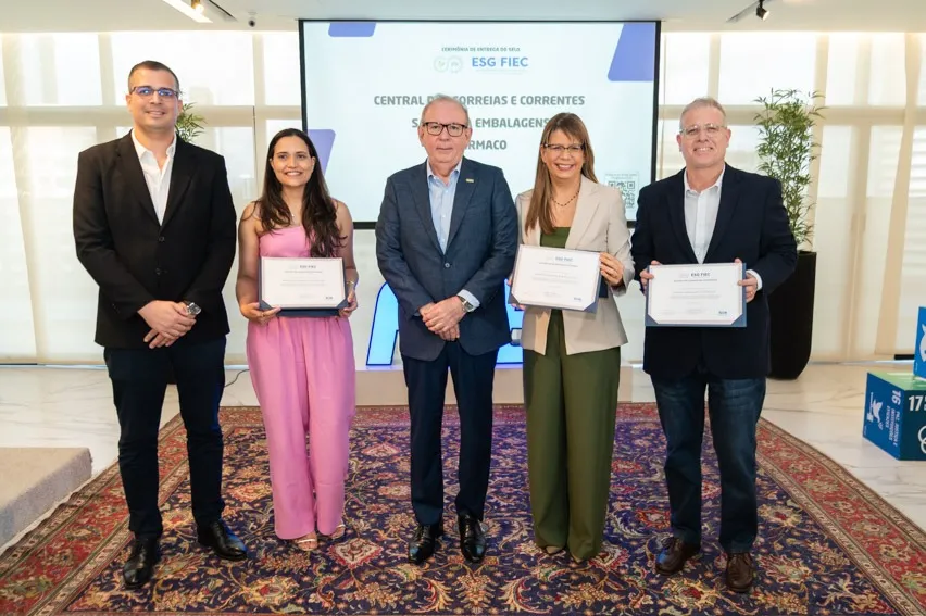 Selo ESG-FIEC: empresas Central de Correias e Correntes, Santelisa Embalagens e Termaco Operações Portuárias recebem certificação por práticas sustentáveis