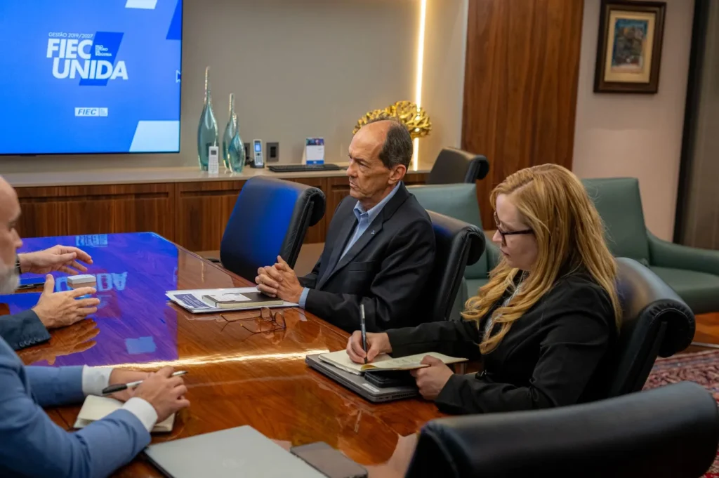 Presidente da FIEC recebe diretor-presidente da Embrapii